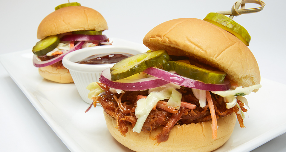 Sticky Pulled Pork Sliders - Dished by Kate